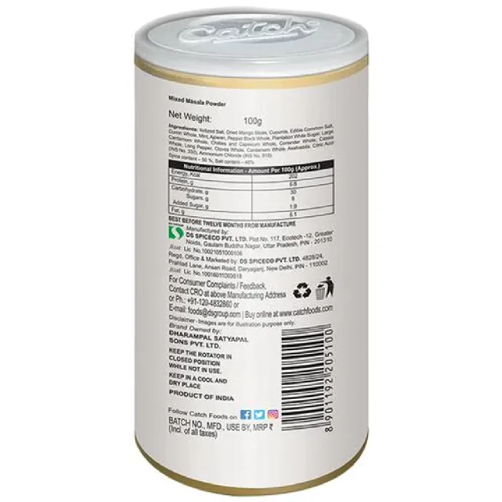 Catch Chat Masala Powder - Sprinkler, 100 g-3.webp